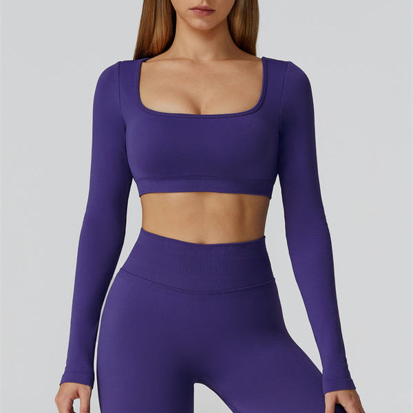 The Reign Long Sleeve Crop Top Leggings 2-Piece Set