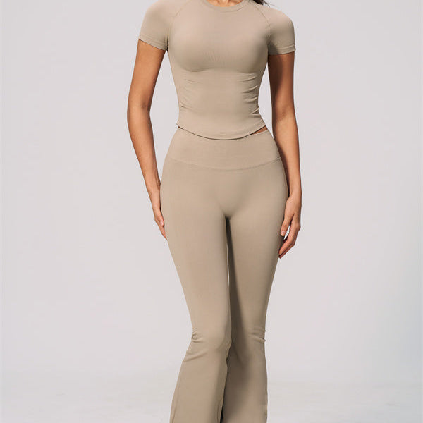 The Velvetine T-shirt Flared Leggings 2-Piece Set
