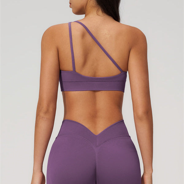 The Empower One-Shoulder Sports Bra Shorts 2-Piece Set