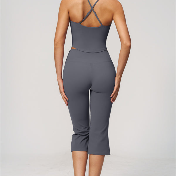 The Zura Tank Top Capri Leggings 2-Piece Set