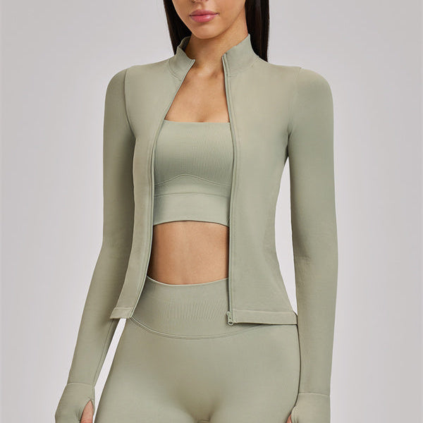 The Vision Jacket Sports Bra Shorts 3-Piece Set