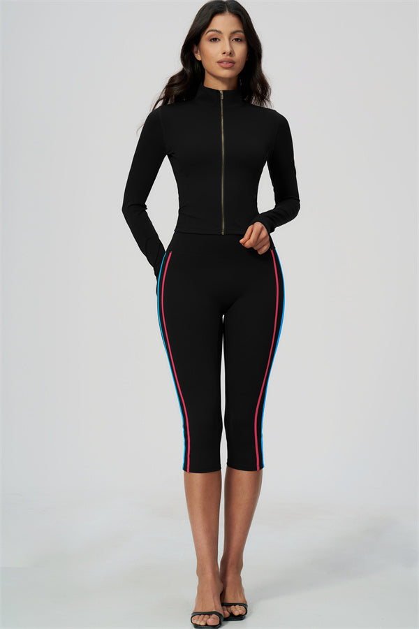 The Chisel Jacket Capri Leggings 2-Piece Set