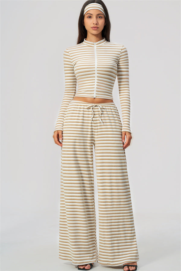 The Brilliance Jacket Straight Leg Pants 2-Piece Set (Headband not included)