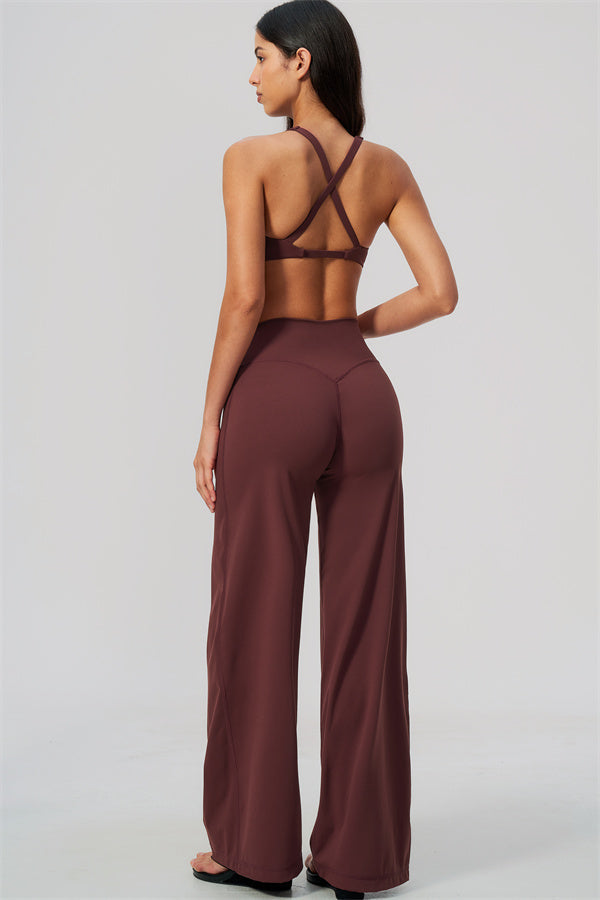 The Twirl Daring Sports Bra Straight Leg Pants 2-Piece Set