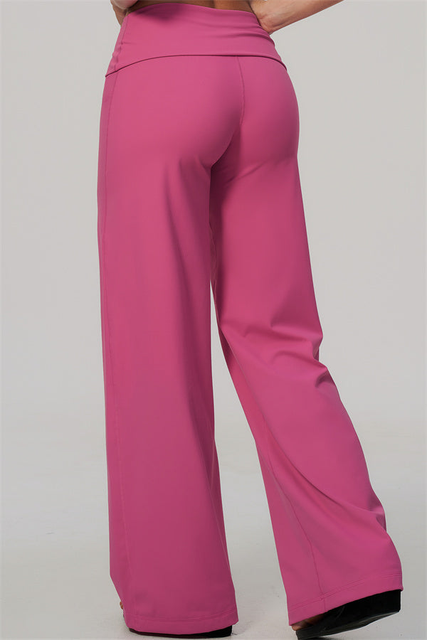 The Twirl Straight Leg Pants Foldover Waist New Colors