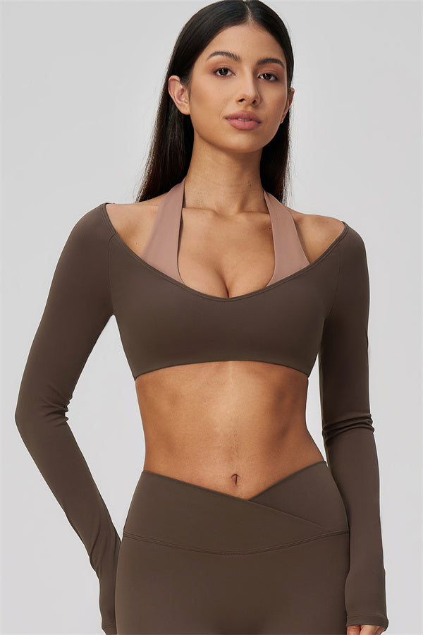 The Soiree Halter Crop Top