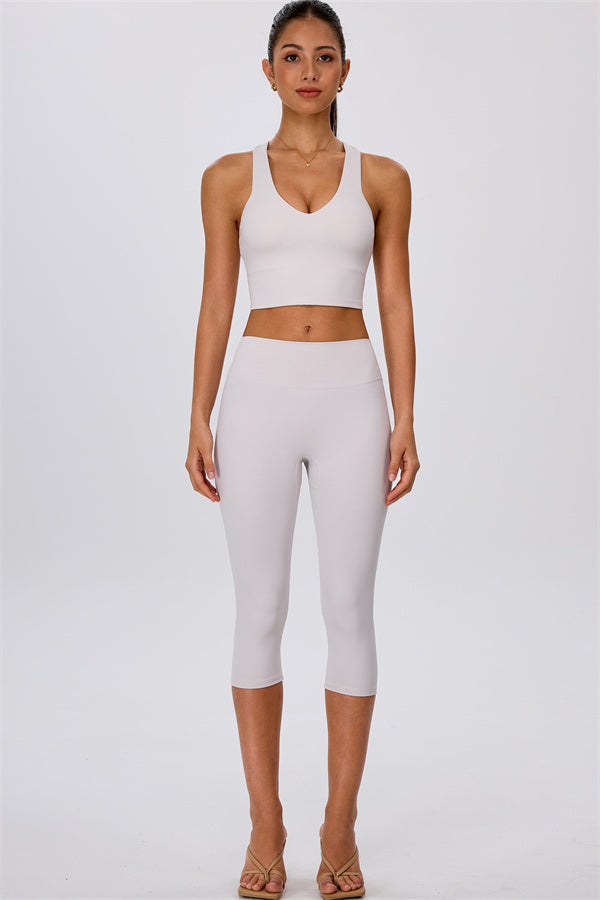 The Energize Crop Top Capri Leggings 2-Piece Set