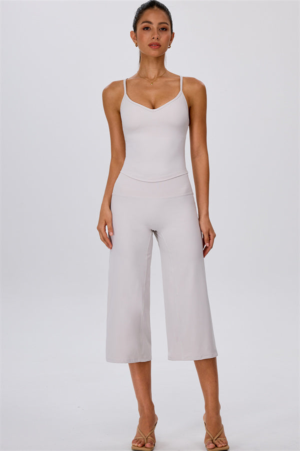 The Energize Tank Top Wide Leg Crop 2-Piece Set