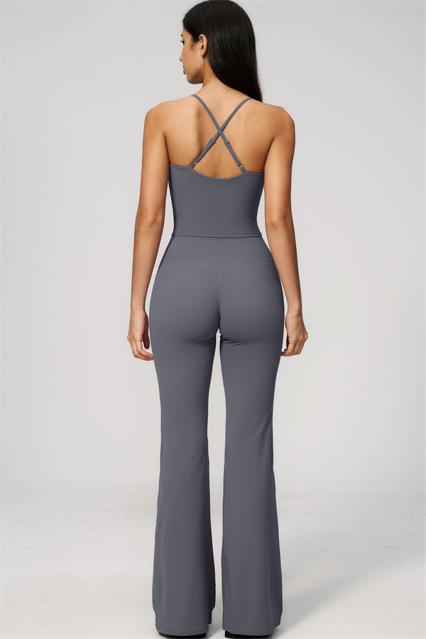 The Zura Tank Top Flared Leggings 2-Piece Set