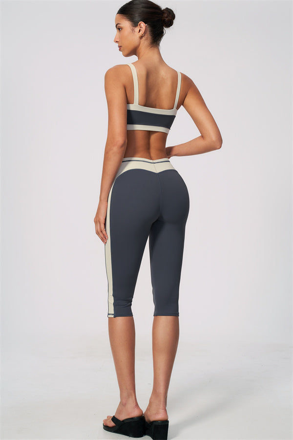 The Sandstone Sports Bra Capri Leggings 2-Piece Set