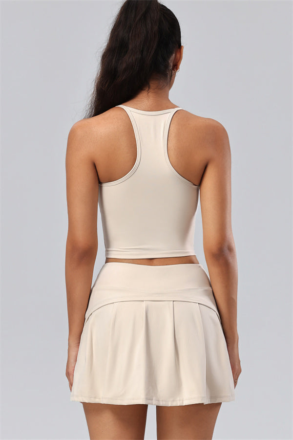 The Velora Crop Top Skirt 2-Piece Set
