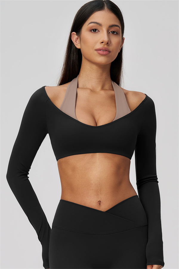 The Soiree Halter Crop Top