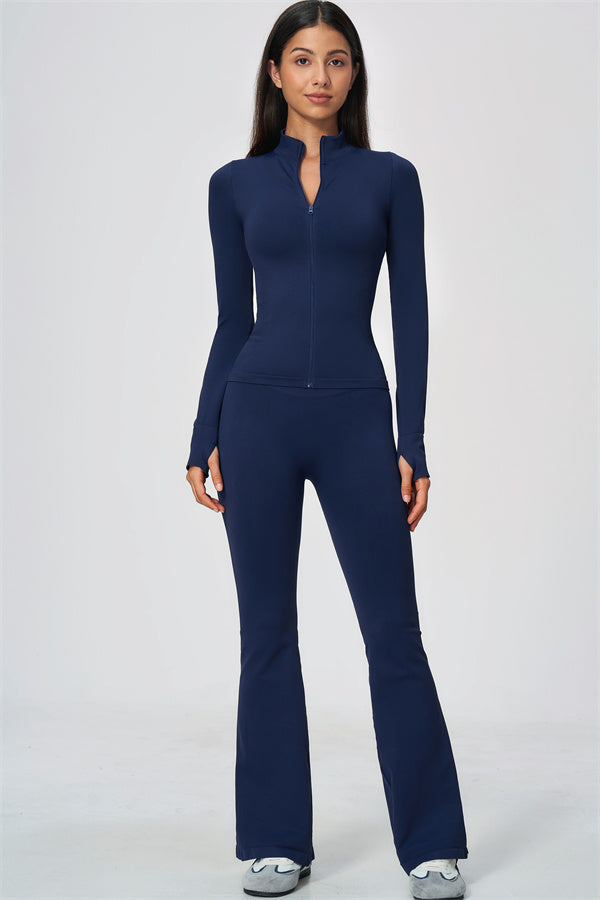 The Wanderlust Jacket Flared Leggings 2-Piece Set