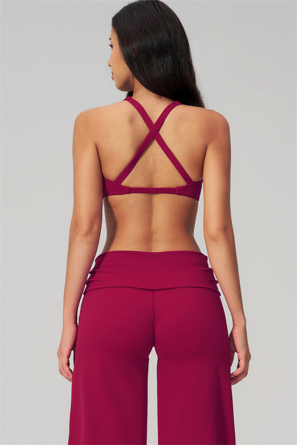 The Daring Sports Bra Straight Leg Pants 2-Piece Set