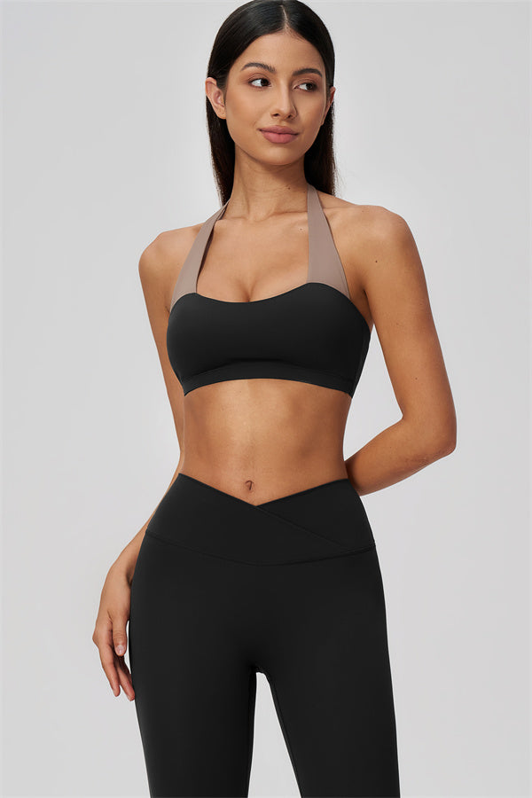 The Soiree Halter Sports Bra Leggings 2-Piece Set