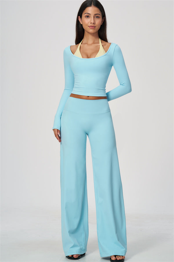 The Cascade Long Sleeve T-shirt Straight Leg Pants 2-Piece Set