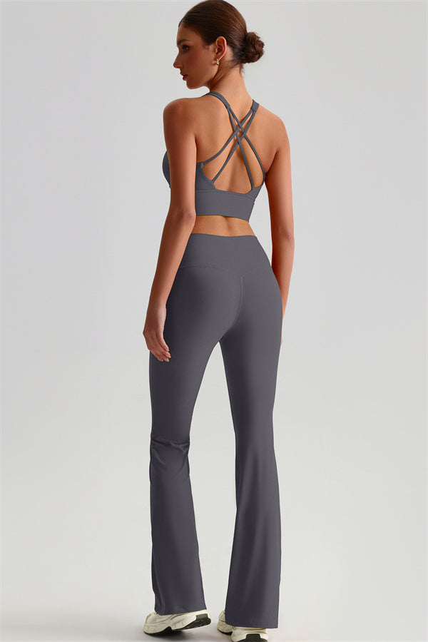 The Brave Sports Bra Flared Leggings 2-Piece Set