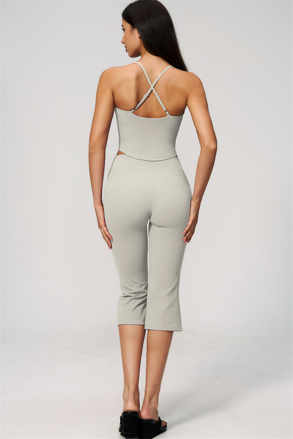 The Zura Tank Top Capri Leggings 2-Piece Set
