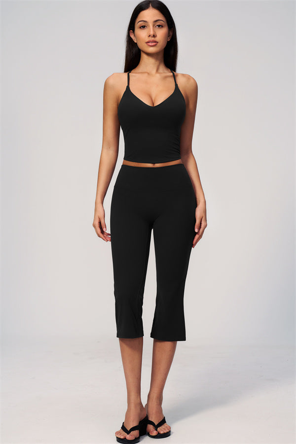 The Zura Tank Top Capri Leggings 2-Piece Set