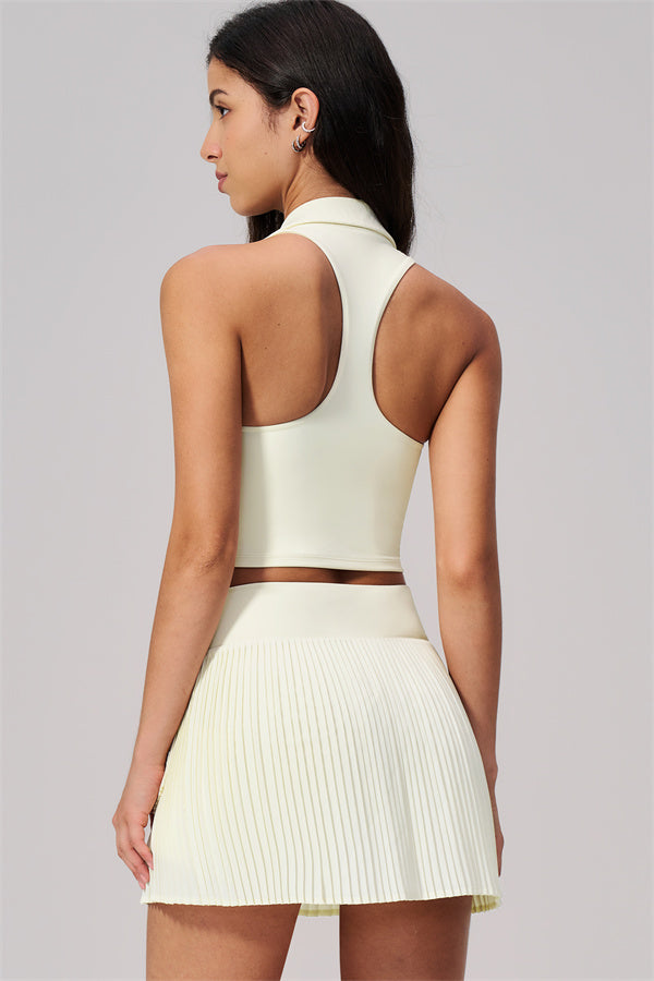 The Ziv Polo Crop Top Tennis Dress 2-Piece Set