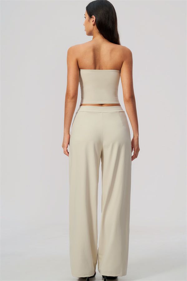 The Flow Motion Tube Top Straight Leg Pants 2-Piece Set