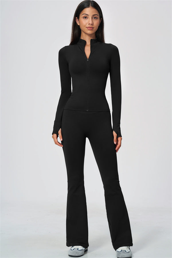 The Wanderlust Jacket Flared Leggings 2-Piece Set