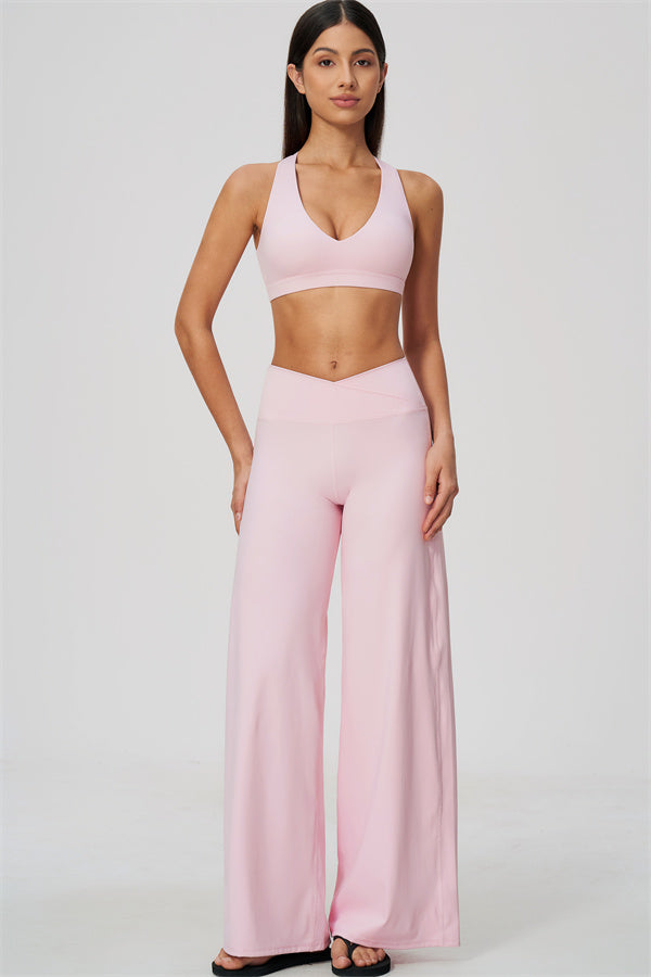 The Soiree Sports Bra Straight Leg Pants 2-Piece Set