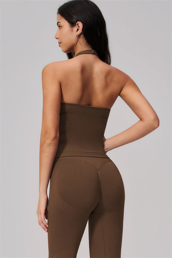 The Align V-Halter Top Flared Leggings 2-Piece Set