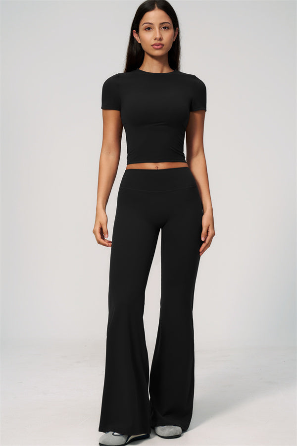 The Zura T-shirt Flared Leggings 2-Piece Set