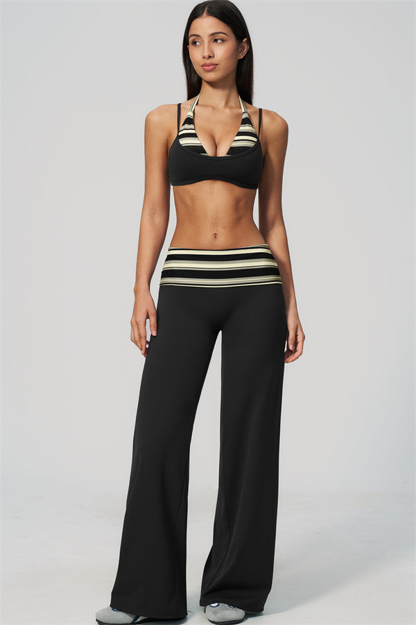 The Enliven Sports Bra Straight Leg Pants 2-Piece Set
