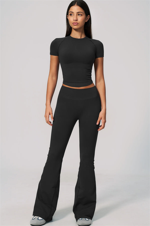 The Velvetine T-shirt Flared Leggings 2-Piece Set