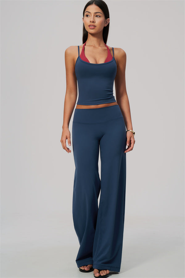 The Cascade Tank Top Straight Leg Pants 2-Piece Set