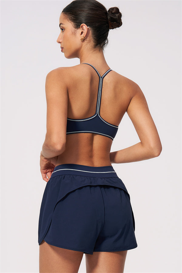 The RebelFit Sports Bra Flow Shorts 2-Piece Set