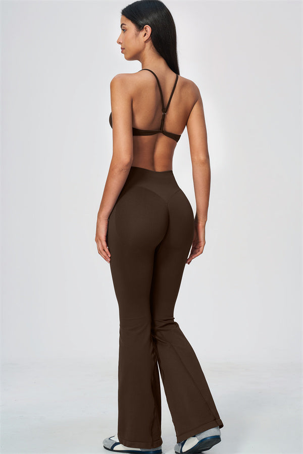 The Wanderlust Sports Bra Flared Leggings 2-Piece Set