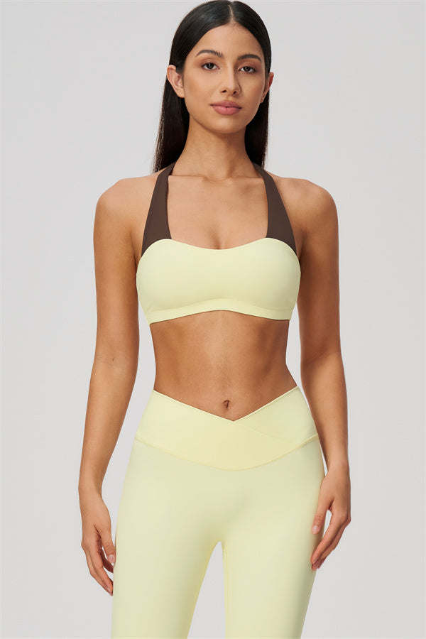 The Soiree Halter Sports Bra Leggings 2-Piece Set