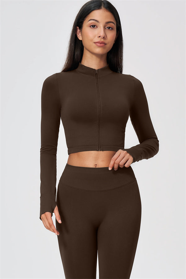 The Wanderlust Cropped Jacket Leggings 2-Piece Set