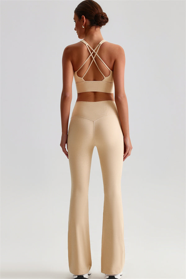 The Brave Sports Bra Flared Leggings 2-Piece Set