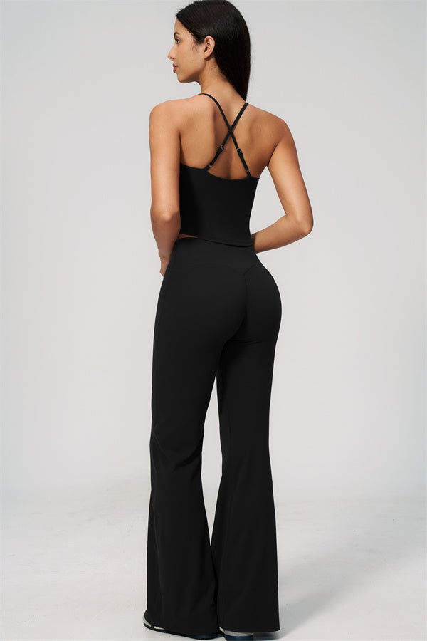 The Zura Tank Top Flared Leggings 2-Piece Set