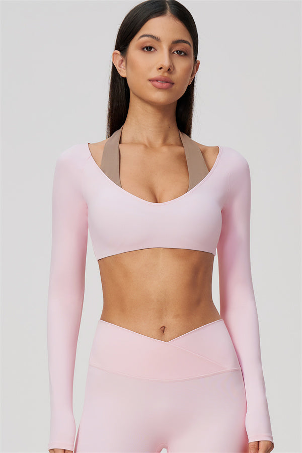 The Soiree Halter Crop Top