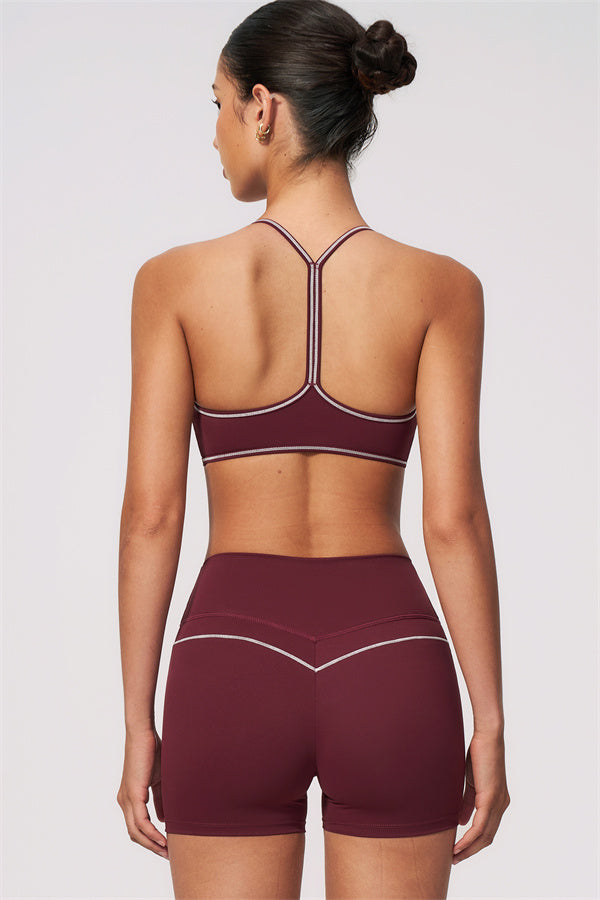 The RebelFit Sports Bra Sculpt Shorts 2-Piece Set