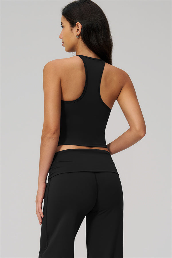 The Daring Tank Top Straight Leg Pants 2-Piece Set