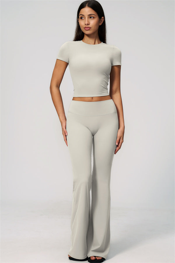 The Zura T-shirt Flared Leggings 2-Piece Set