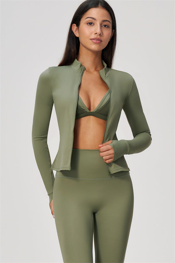 The New Seraphine Jacket Sports Bra Leggings 3-Piece Set