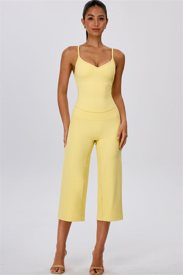 The Energize Tank Top Wide Leg Crop 2-Piece Set