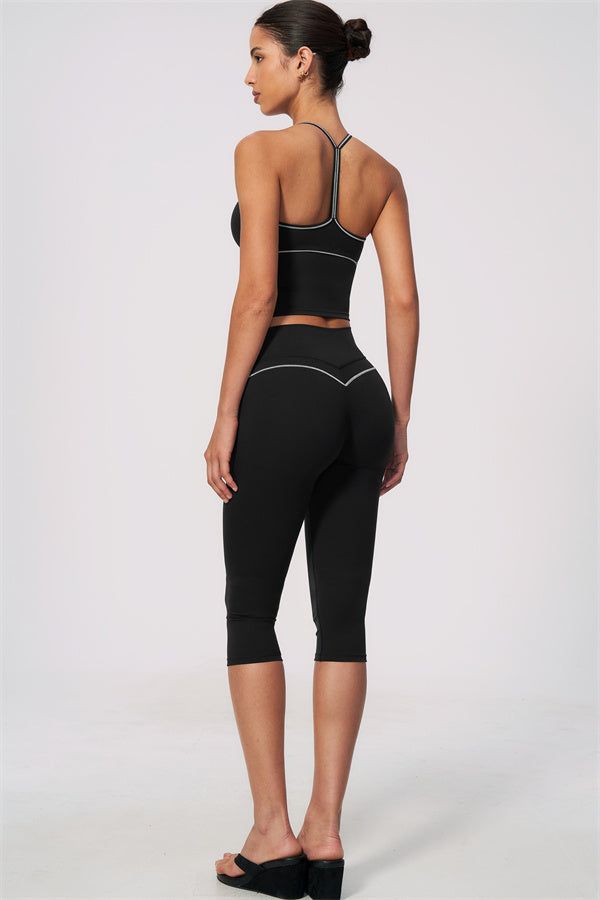 The RebelFit Tank Top Capri Leggings 2-Piece Set