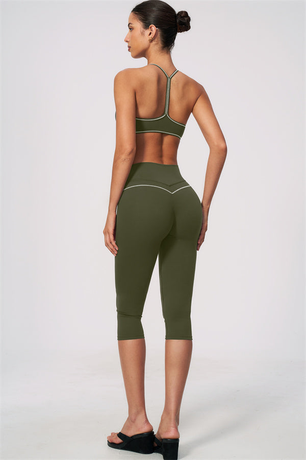 The RebelFit Sports Bra Capri Leggings 2-Piece Set