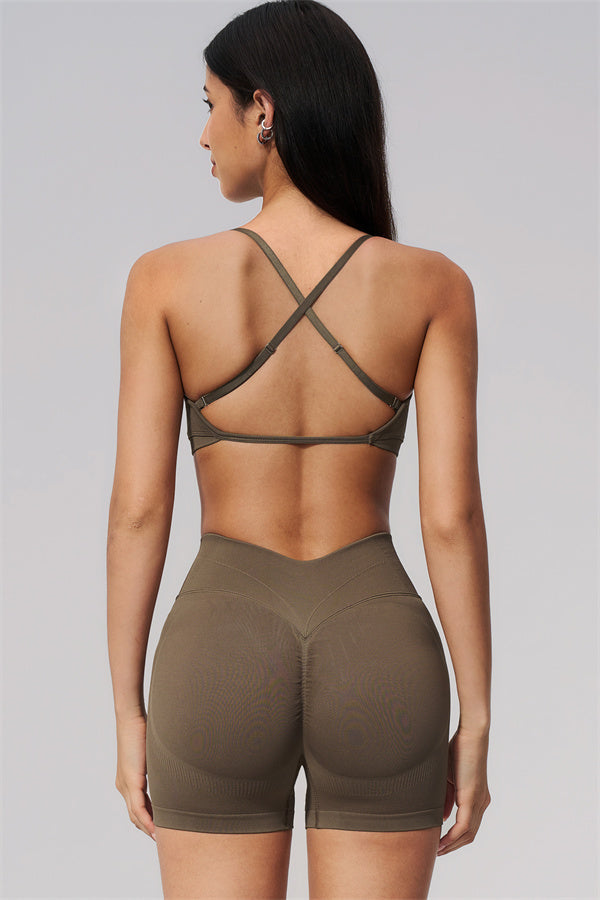 The Camille Sports Bra Shorts 2-Piece Set