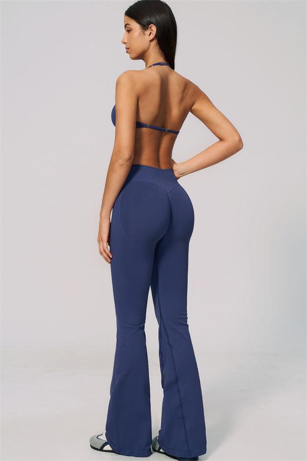 The Velvetine Sports Bra Flared Leggings 2-Piece Set