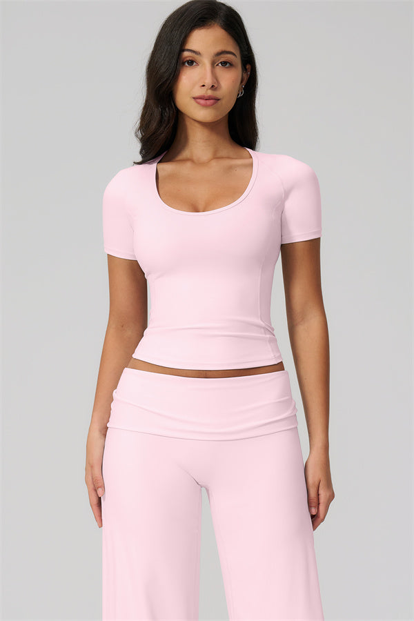 The Daring T-shirt Straight Leg Pants 2-Piece Set
