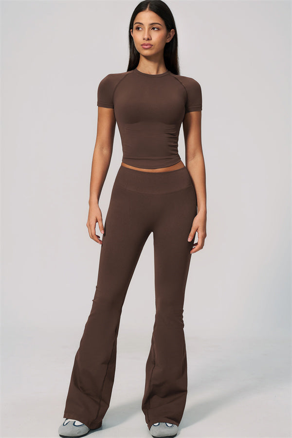 The Velvetine T-shirt Flared Leggings 2-Piece Set